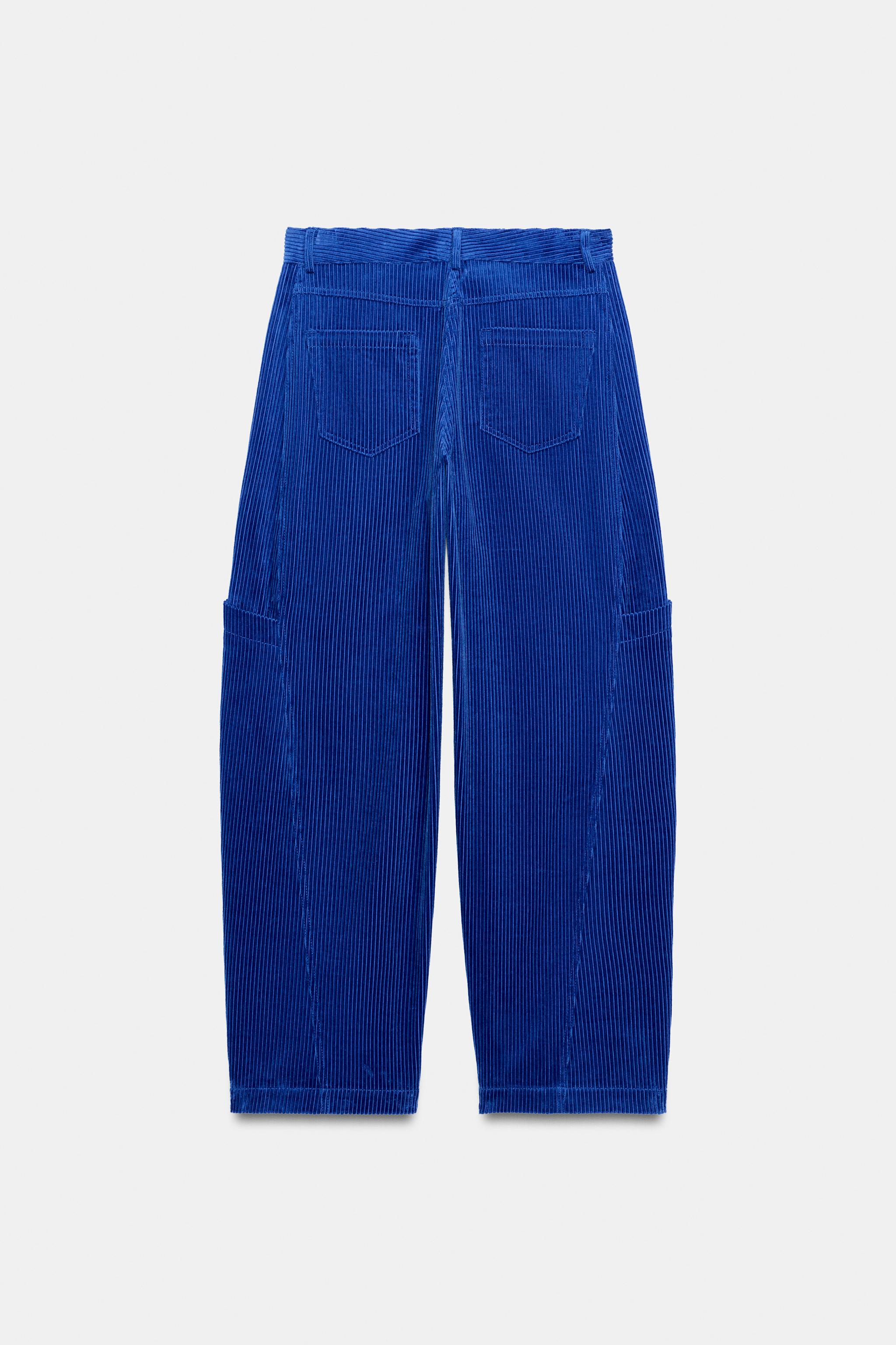 PANTALON EN VELOURS CÔTELÉ À POCHES ZW COLLECTION